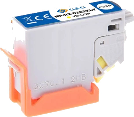 TB Blekkpatron No.202XL Gul Høykapasitet (12ml), erstatter Epson C13T02H44010
