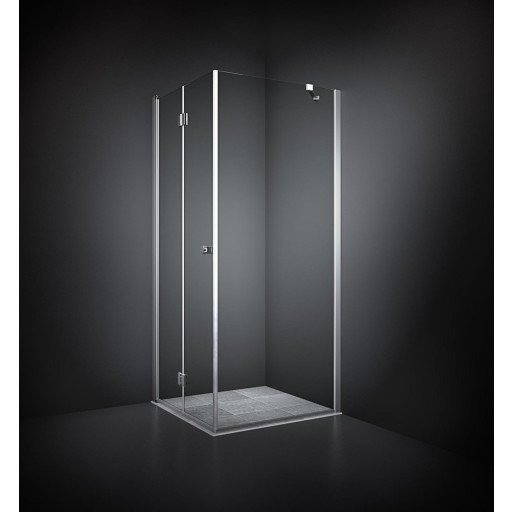 Dansani Match dusjhjørne, dør og vegg, 87x87 cm, klart glass, satin profil Dansani Match dusjhjørne, dør og vegg, 87x87 cm, klart glass, satin profil
