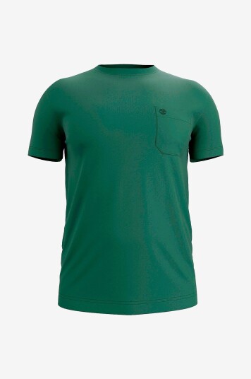 Timberland   T skjorte Dnrv Chest Pocket Short Slee Mdgr   Grønn