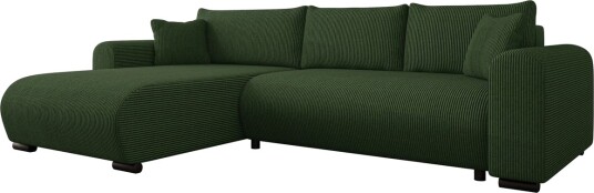 Handda Sovesofa med Sjeselong 3 seter i Manchester Grønn