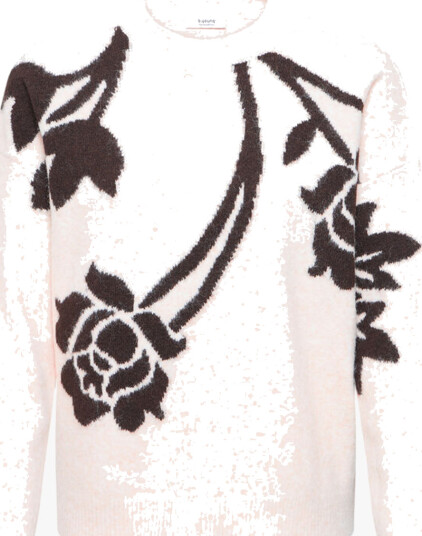 B.YOUNG Omea Flower Jumper Hvit S