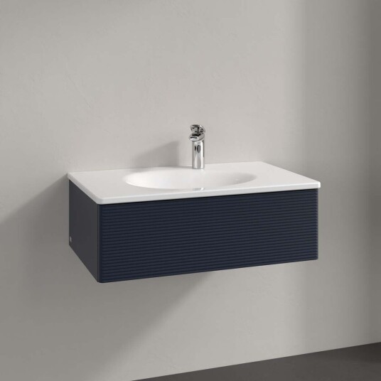 Villeroy & Boch Antao Servantskap med 1 skuff 78,8x49,6x25,6 cm u/lys Blå Matt