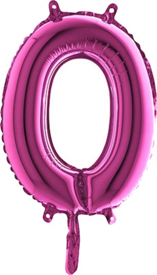 Ballongkungen Bokstavballong Mini Rosa Bokstav O 14341F