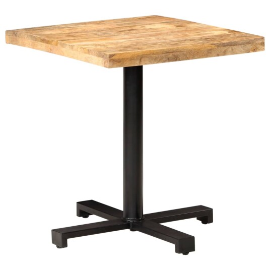 Bistrobord firkantet 70x70x75 cm grovt mangotre 320266