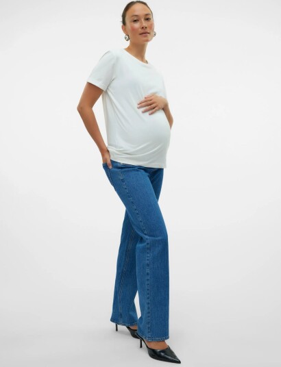 Vero Moda Maternity Vmmtessa Straight Jeans Ra360 Ga Blue 34 x 32