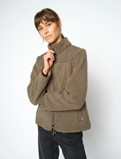 MOS MOSH Mmelisa Eli Teddy Jacket Khaki green S
