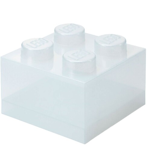Room Copenhagen LEGO® Brick Boks Translucent 4 Knotter Glitter Room Copenhagen LEGO® Brick Boks Translucent 4 Knotter Glitter