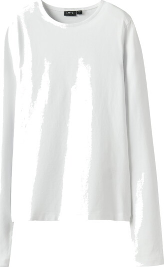 LMTD Nlfbovas Ls Short S Top Noos - White - 158-164