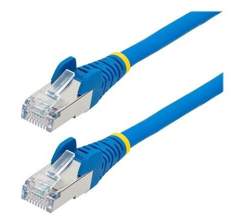 2m CAT6a Ethernet Cable - Blue - Low Smoke Zero Halogen (LSZH) - 10GbE 500MHz 100W PoE++ Snagless RJ-45 w/Strain Reliefs S/FTP Network Patch Cord - patch cable - 2 m - blue