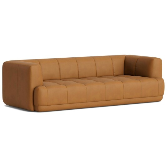 Hay Quilton 3 Seter Sofa Skinn Sense Cognac