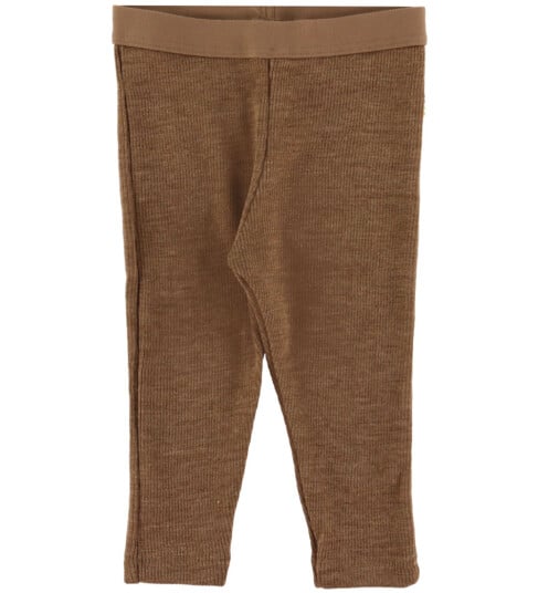 Joha Leggings Rib Ull Varm Brun 150 Leggings Ull