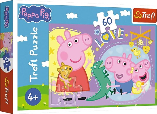 Trefl Pappussel 60 Bitar Peppa Pig Multi/Patterned One Size