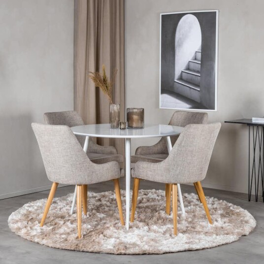 Venture Home Spisegruppe Venture Home Plaza med 4stk Stoler GR23986