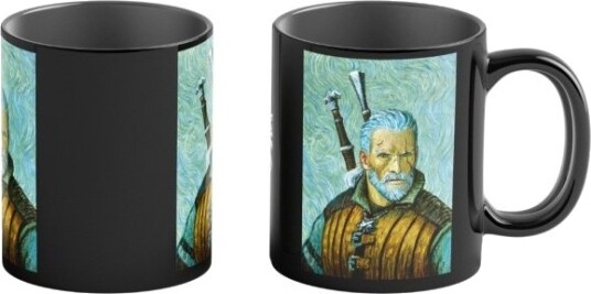 Cenega The Witcher Geralt & Vincent Van Gogh Single/Enkelt 0,45 L Sort Flerfarget Krus Universell 1 Stykker