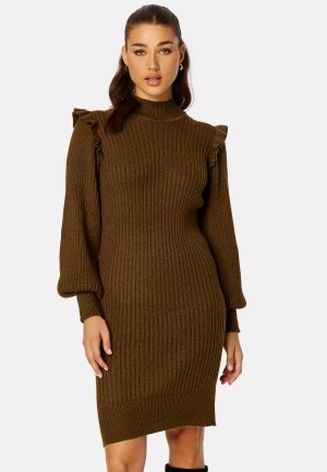 Object Collectors Item Diva Knit Dress Dark Earth Detail:M S