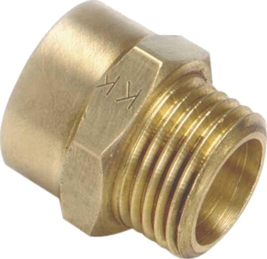Isiflo Messing Overgangs Nippelmuffe 1/4"X1/8" Isiflo Messing Overgangs Nippelmuffe 1/4"X1/8"