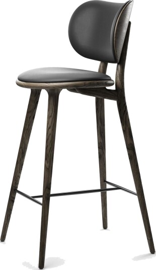 Mater The High Stool Barkrakk med Rygg Sirka Grå Eik 74 cm