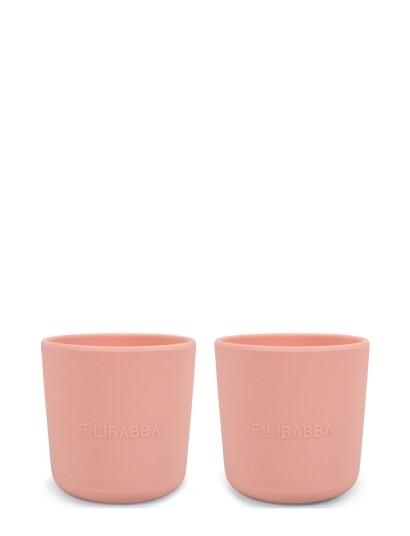 Filibabba Silikone Kop 2-Pak - Peach - Pink - ONE SIZE
