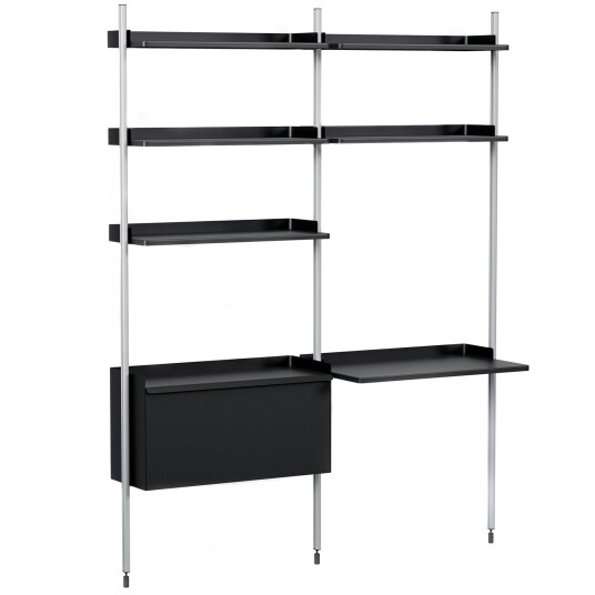 Hay Pier System 12 Hyllesystem Ps Black / Aluminium