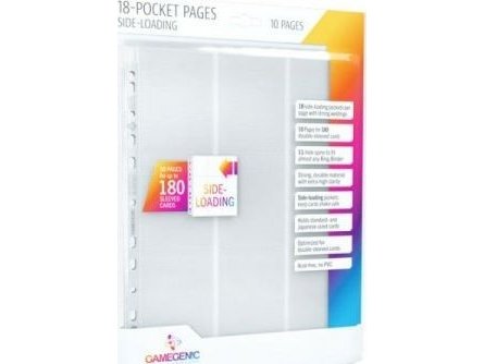 Gamegenic Sideload 18-Pocket Pages White 10