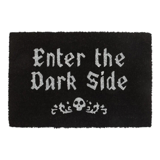 Dørmatte Gothic Black Enter the Dark Side Coir