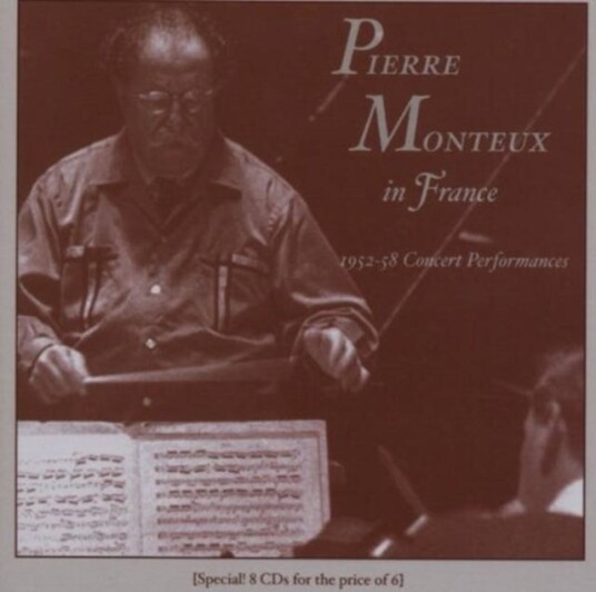 Pierre Monteux in France: 1952 58 Concert Performances CD