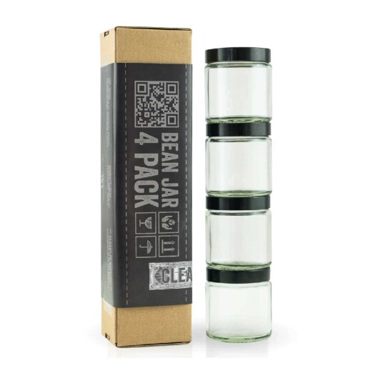 Clear Comandante Bean Jar - Set of 4
