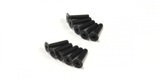 Kyosho S32612 FLAT HEAD 2.6X12MM METALLIC SCREWS 10
