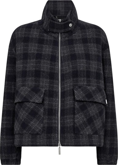 MOS MOSH Mmcamille Check Jacket Navy S