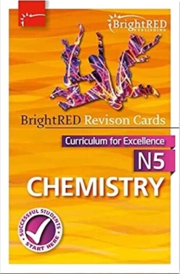 National 5 Chemistry Revision Cards Av Bright Red Publishing