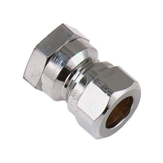 Vatette FG033033520 Klemringkobling rett, forkrommet Tilkobl.15 (1/2") 33,5 mm