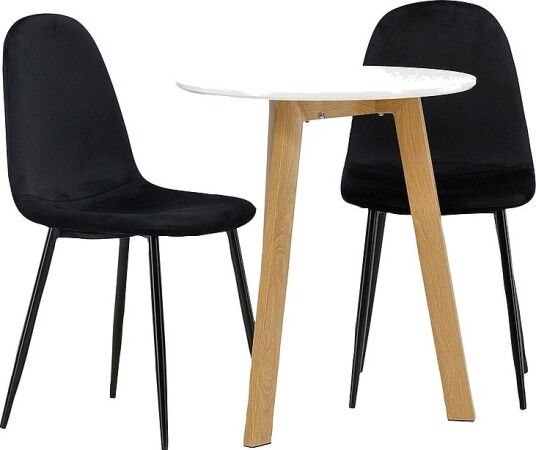Venture Home   Spisegruppe Leonora med 2 stk stoler Polar   Hvit