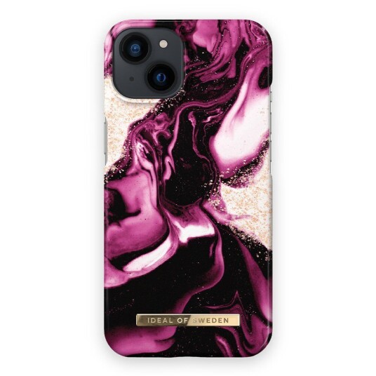 iDeal of Sweden iPhone 13 Mini Fashion Deksel Golden Ruby Marble