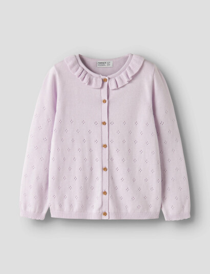 Name It Nmfdiame Ls Knit Card Purple 98