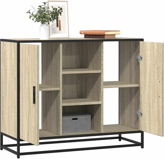 Skjenk sonoma eik 92x35x76 cm konstruert tre 8721102840746