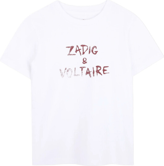 Zadig & Voltaire Kids Short Sleeves Tee Shirt White 140