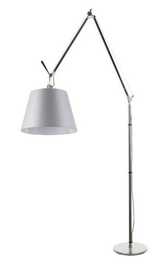Artemide Tolomeo Mega Gulvlampe Satin 42 cm Skjerm