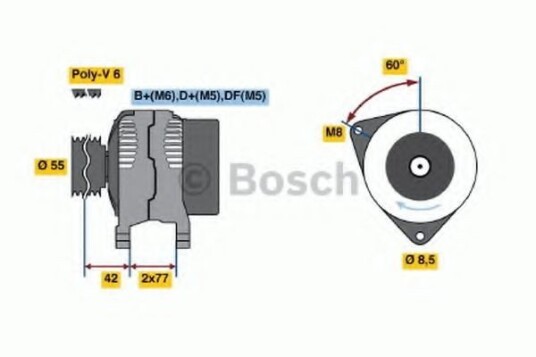 Dynamo BOSCH 0 986 039 510 Dynamo BOSCH 0 986 039 510