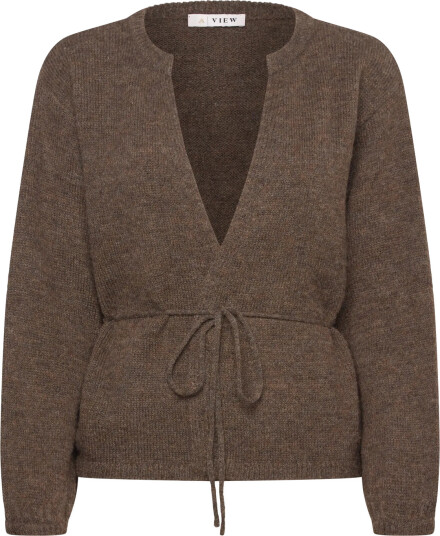 A-View Lisette Knit Cardigan - Brown - L