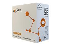 Solarix - Samlet Kabel - 305 M - Ftp - Cat 5E - Utendørs - Svart