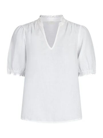 Neo Noir Odesa Linen Blouse - White 34