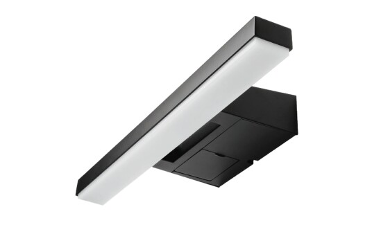 Sg Armaturen As View vegglampe baderom 46 cm 3000K 16W IP44 m/Stikkontakt - Svart Sg Armaturen As View vegglampe baderom 46 cm 3000K 16W IP44 m/Stikkontakt - Svart