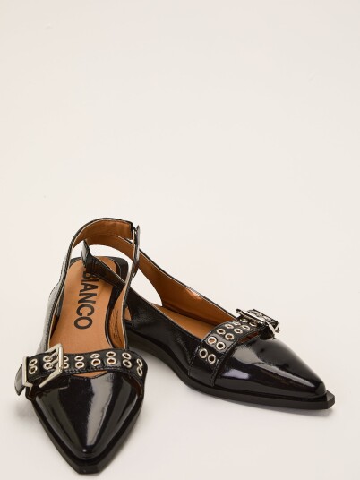 Bianco Biavictoria Slingback Buckle Leather
