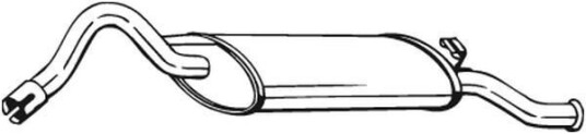 Bakre eksospotte BOSAL 220 651 Bakre eksospotte BOSAL 220 651