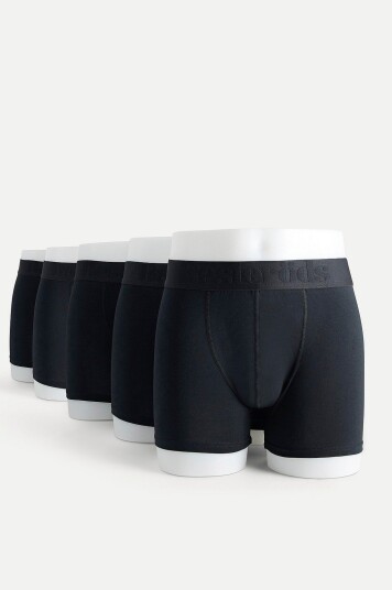 Resteröds Boxer Bamboo 5 pk Regular Leg Svart Resteröds Boxer Bamboo 5 pk Regular Leg Svart