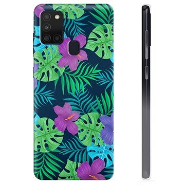 Samsung Galaxy A21s TPU-deksel Tropiske Blomster