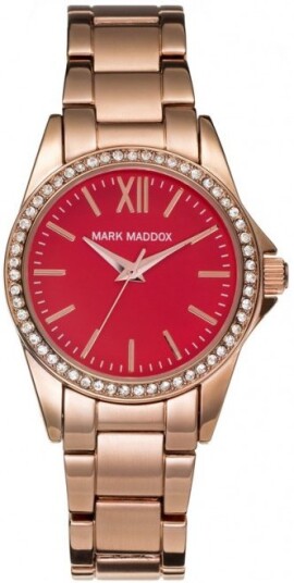 Mark Maddox Dameklokke MM3015 77 Classic Rose gulltonet stål Ø34 mm