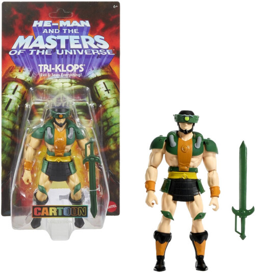 Masters of the Universe Origins 200X Cartoon Collection TriKlops Action Figure HeMan MOTU