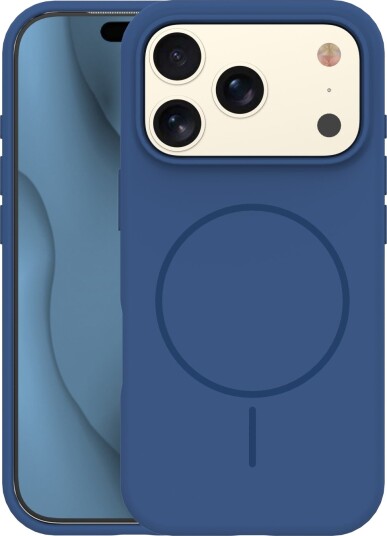 TFO Silikon Thin Mag Deksel for iPhone 17 Pro Max Marineblå