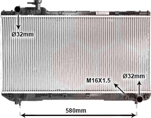 VAN WEZEL 53002219 Radiator motorkjøling VAN WEZEL 53002219 Radiator motorkjøling